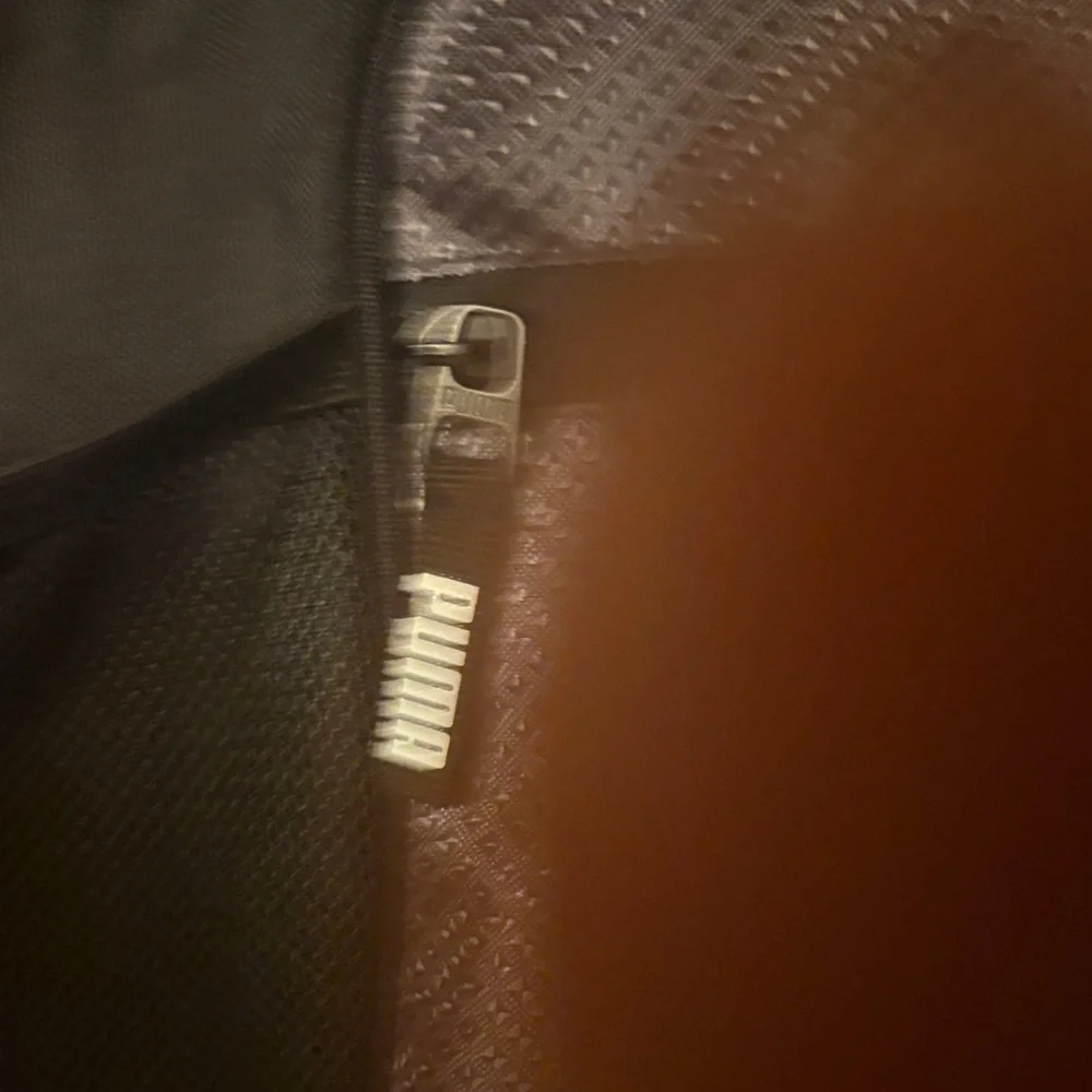 Puma Black and Gray Drawstring Backpack